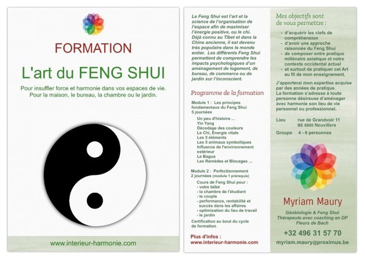 Stages,cours La pratique Feng Shui