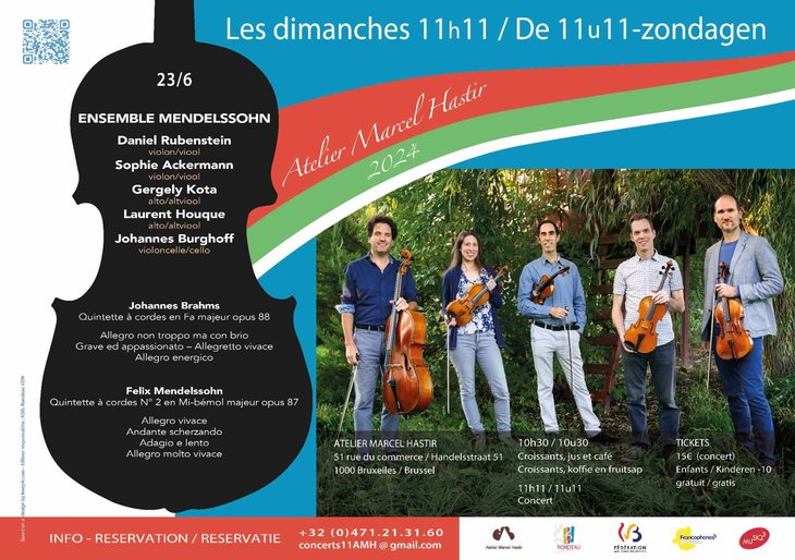 Concerts Concert clture avec participation  L ensemble Mendelssohn