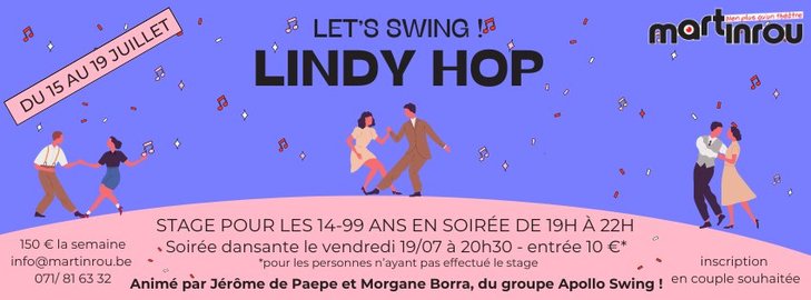 Stages,cours Let s swing stage Lindy  Ferme Martinrou