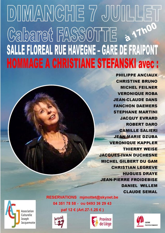 Concerts Concert Hommage  Christiane Stefanski
