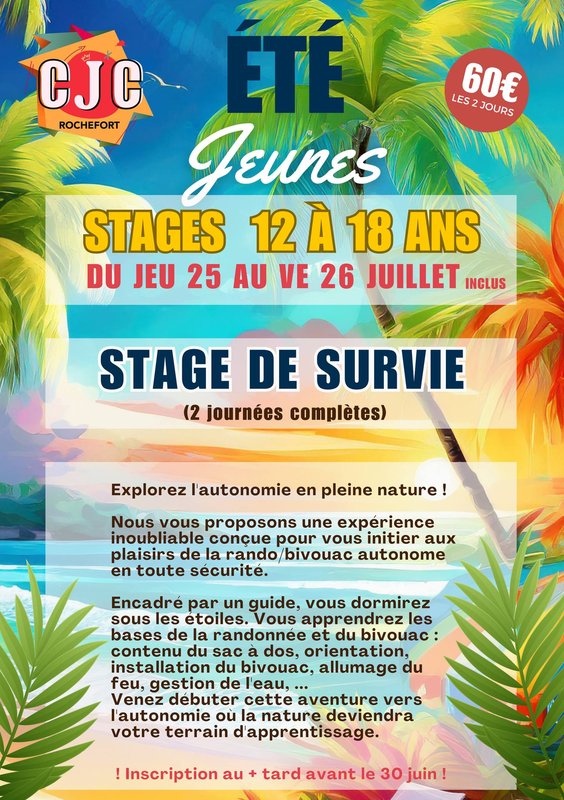 Stages,cours Stage survie